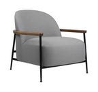 Sejour Lounge Chair With Walnut Armrests Black Matt Base från Vålamagasinet Fåtöljer, Gubi, Image-1