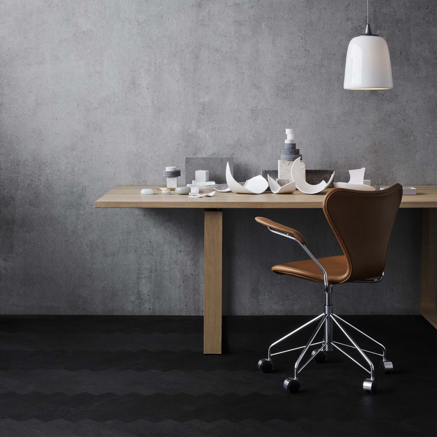 Sjuan 3217 Kontorsstol Framsidesklädd från Vålamagasinet Skrivbordsstolar, Fritz Hansen, Image-2