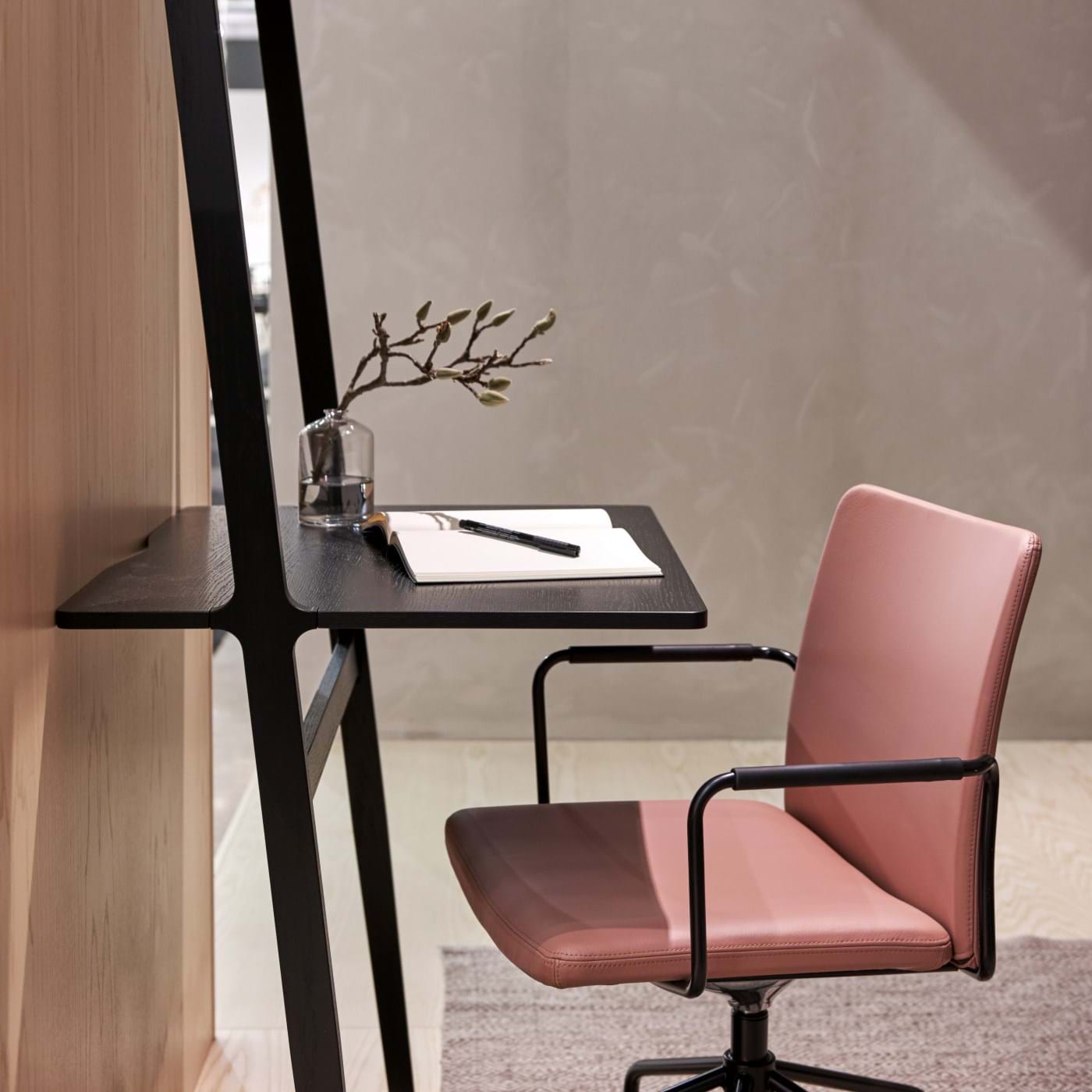 Stella Karmstol Med Hjul från Vålamagasinet Skrivbordsstolar, Swedese, Image-3