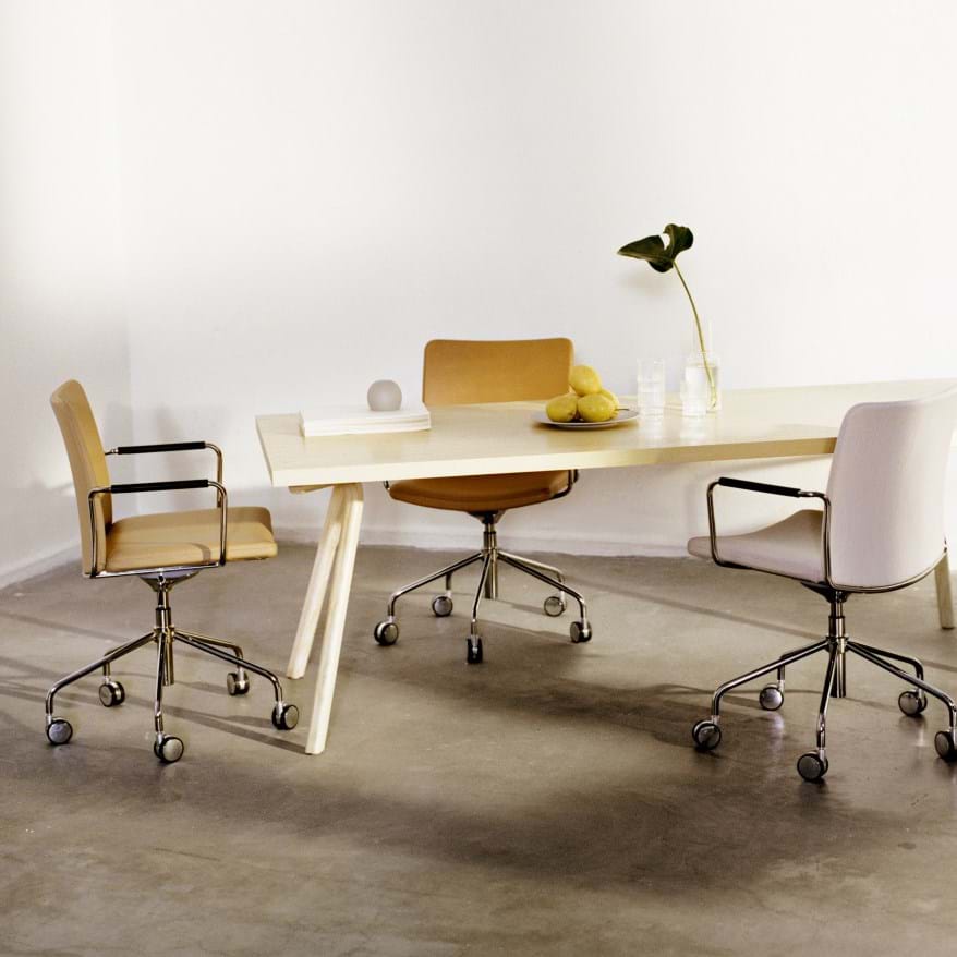 Stella Karmstol Med Hjul från Vålamagasinet Skrivbordsstolar, Swedese, Image-4