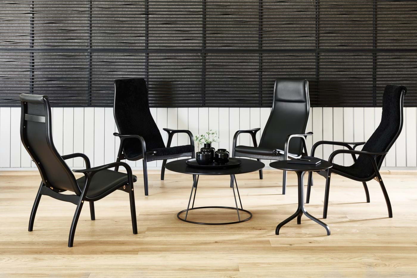 Lamino Fåtölj Bok Svartbetsad från Vålamagasinet Fåtöljer, Swedese, Image-2