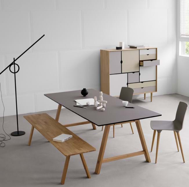 T1 Extension Table 220x95 från Vålamagasinet Matbord, Andersen, Image-4