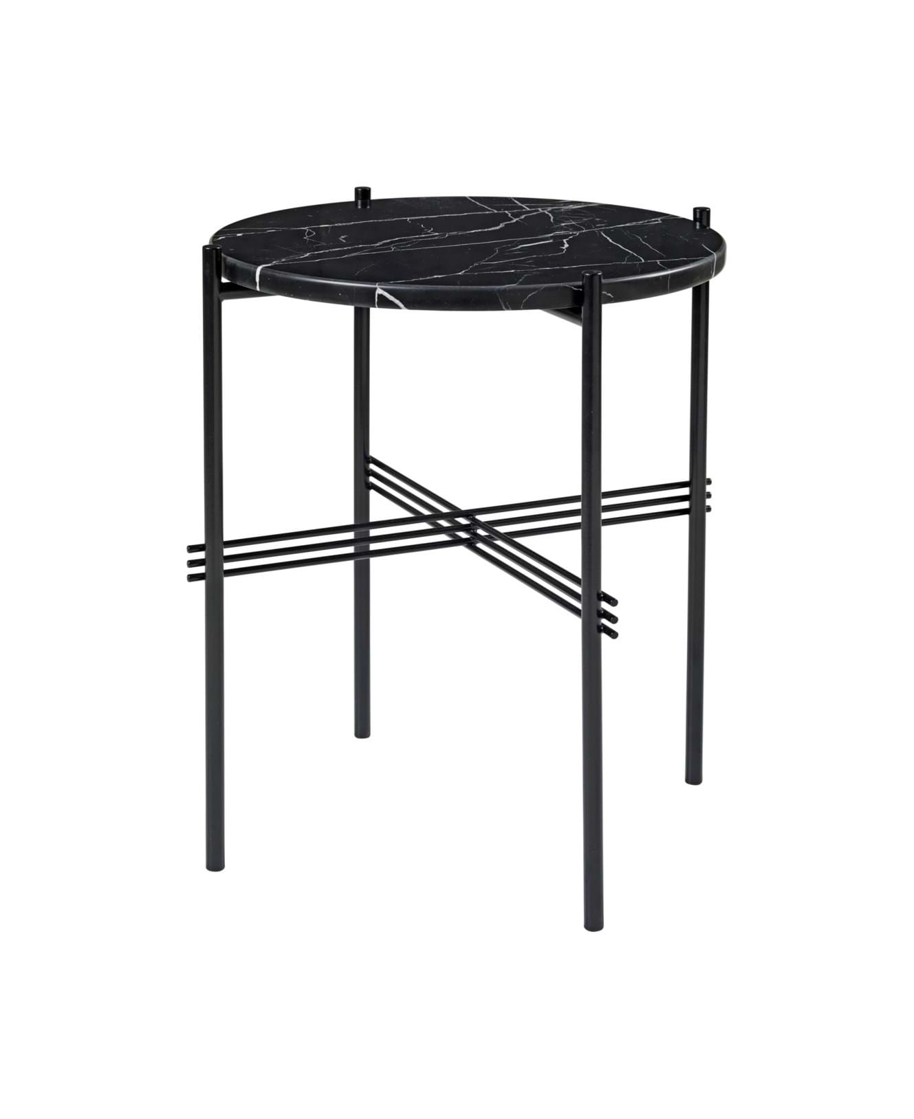 Ts Side Table Ø40 cm Black Frame från Vålamagasinet Sidobord, Gubi, Image-1