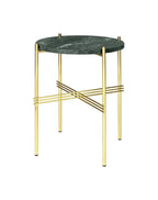 Ts Side Table Ø40 cm Brass Frame från Vålamagasinet Sidobord, Gubi, Image-1