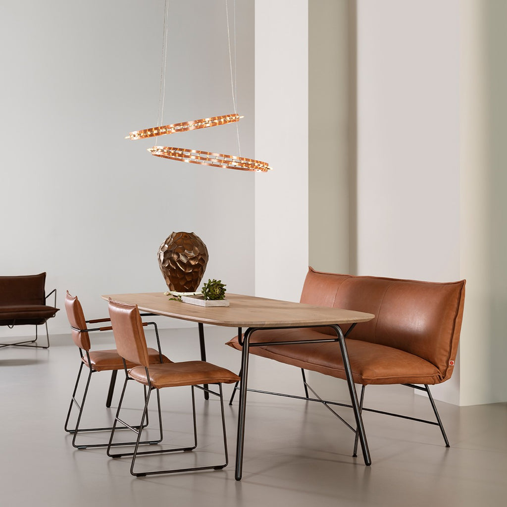 Vidar 135 cm Dining Bench With Back