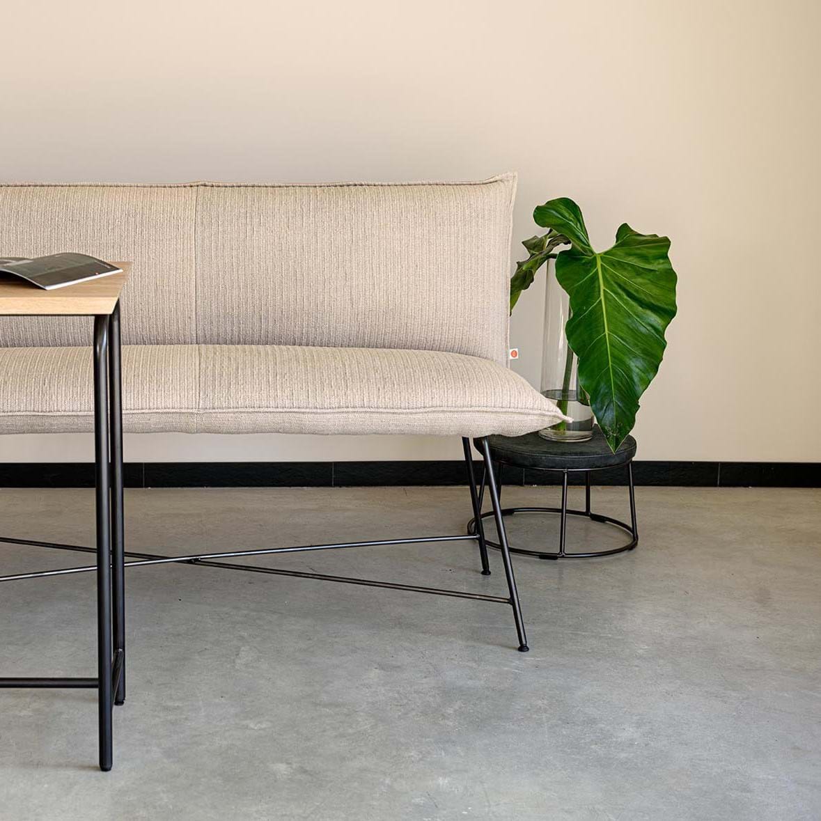 Vidar 135 cm Dining Bench With Back från Vålamagasinet Bänkar och pallar, Jess, Image-3