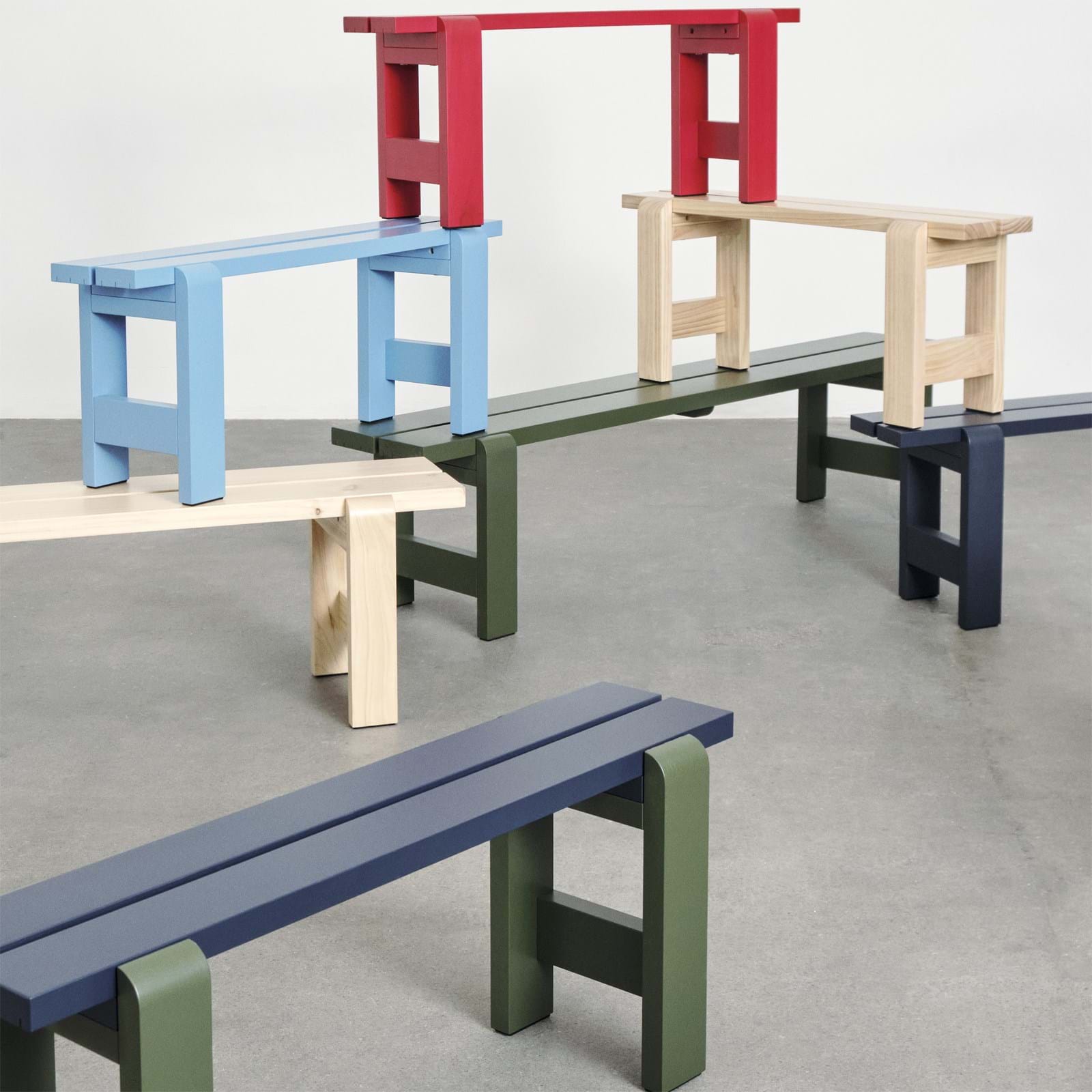 Weekday Bench 111 cm från Vålamagasinet Pallar och bänkar utemöbler, HAY, Image-2