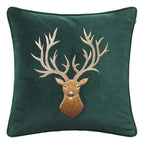 Reindeer Embroidered Velvet Kuddfodral 50x50 från Vålamagasinet Prydnadskuddar, Chhatwal & Jonsson, Image-1