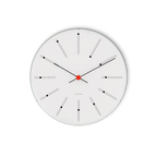 AJ Bankers Wallclock White från Vålamagasinet Klockor, Arne Jacobsen Tableclock, Image-1