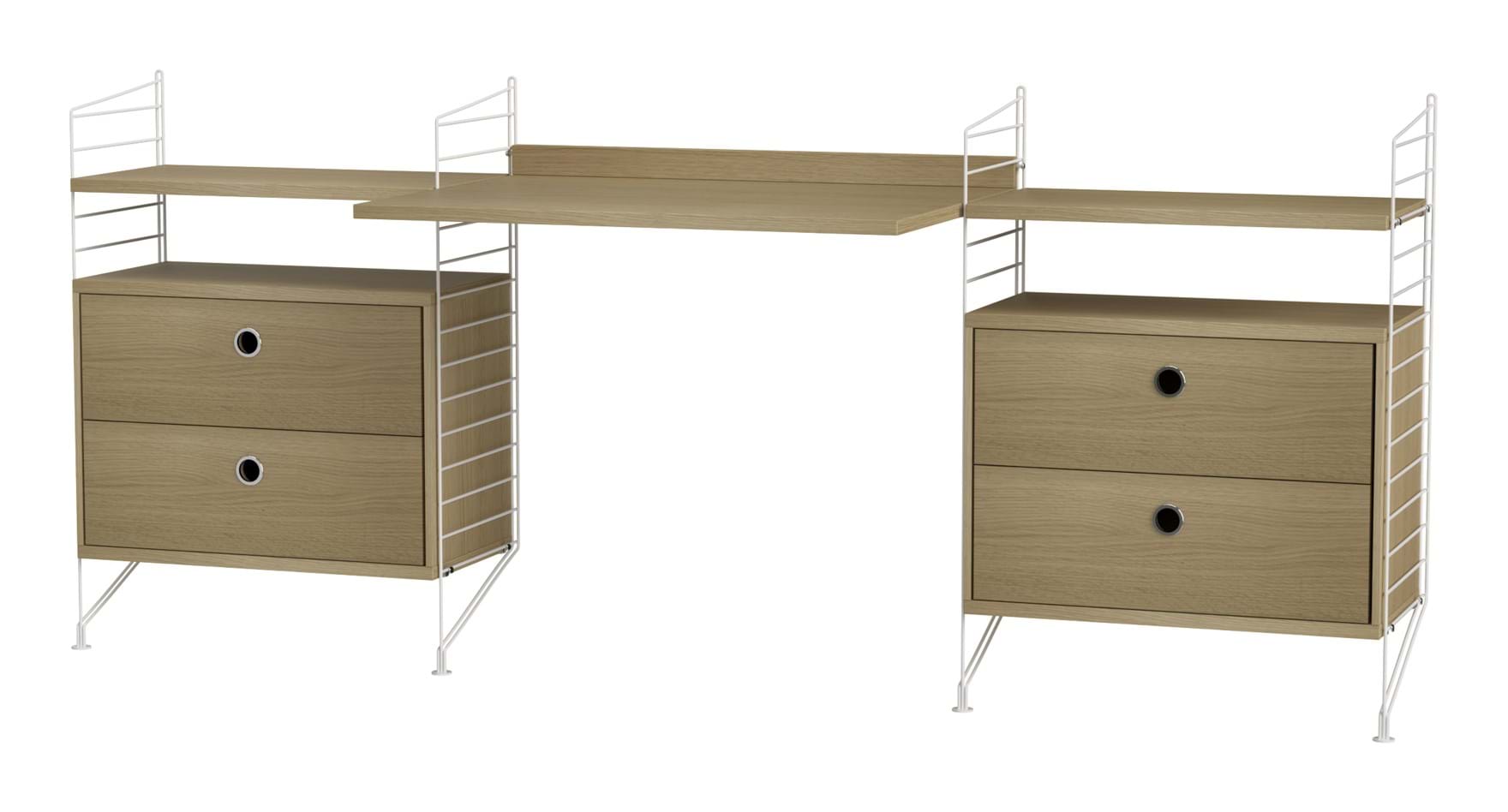 String Arbetsplats Kombination C från Vålamagasinet Skrivbord, String, Image-1