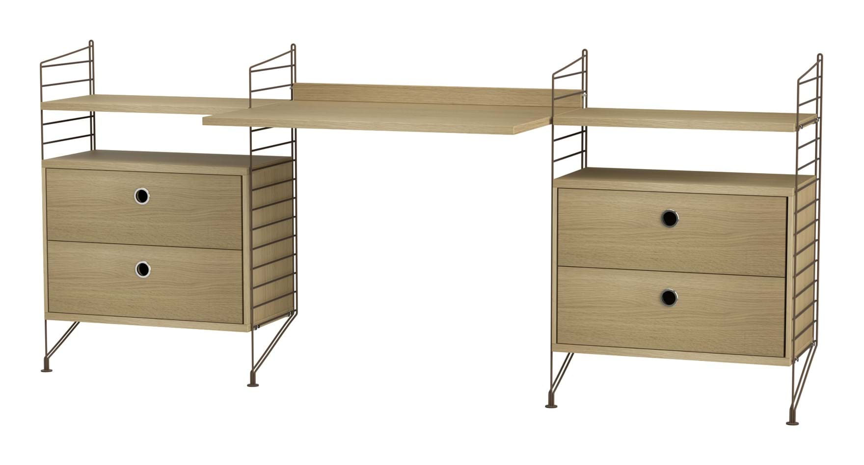 String Arbetsplats Kombination C från Vålamagasinet Skrivbord, String, Image-1