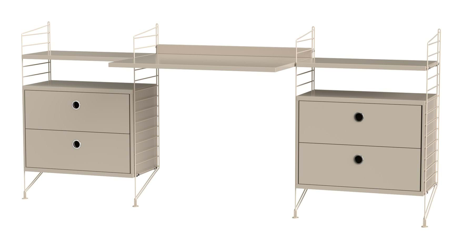 String Arbetsplats Kombination C från Vålamagasinet Skrivbord, String, Image-1