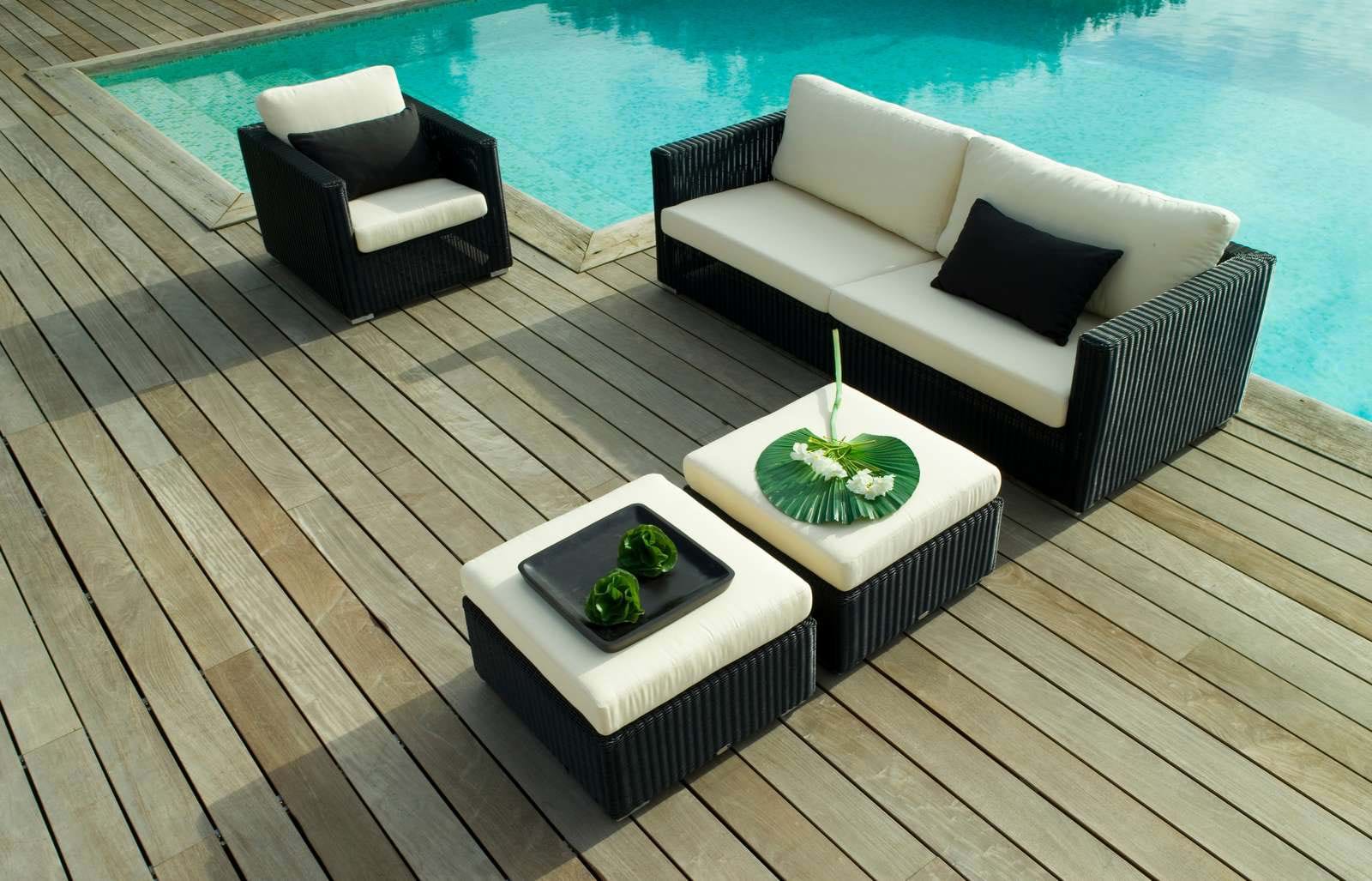 Chester Fotpall Inkl. QuickDry Dyna från Vålamagasinet Soffor och fåtöljer utemöbler, Cane-line, Image-2