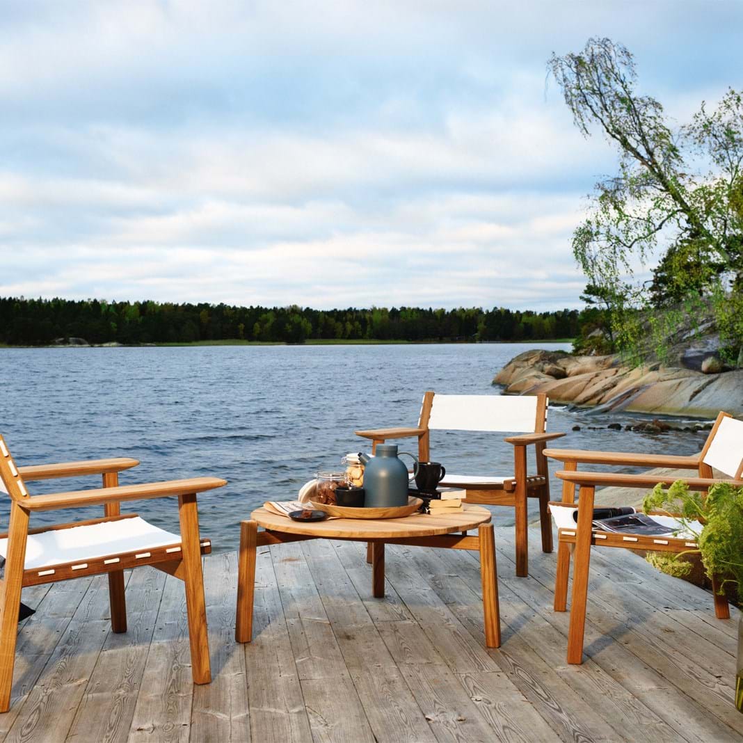 Djurö Bord Ø:79 cm - Teak från Vålamagasinet Soffbord utemöbler, Skargaarden, Image-2