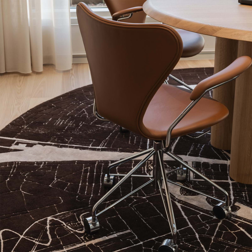 Sjuan 3217 Kontorsstol Helklädd från Vålamagasinet Skrivbordsstolar, Fritz Hansen, Image-5
