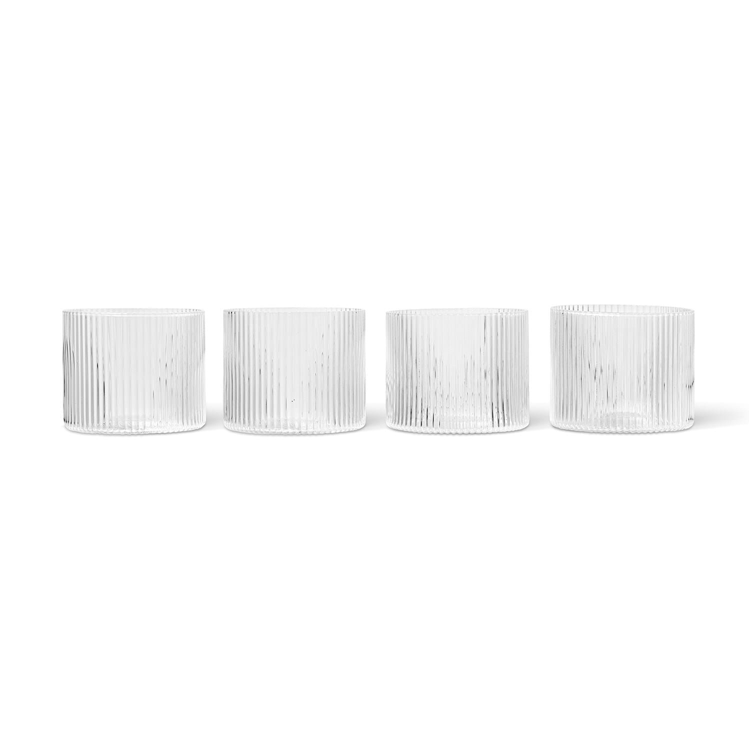 Ripple Low Glasses Set Of 4 från Vålamagasinet Tallrikar och glas, Ferm Living, Image-1