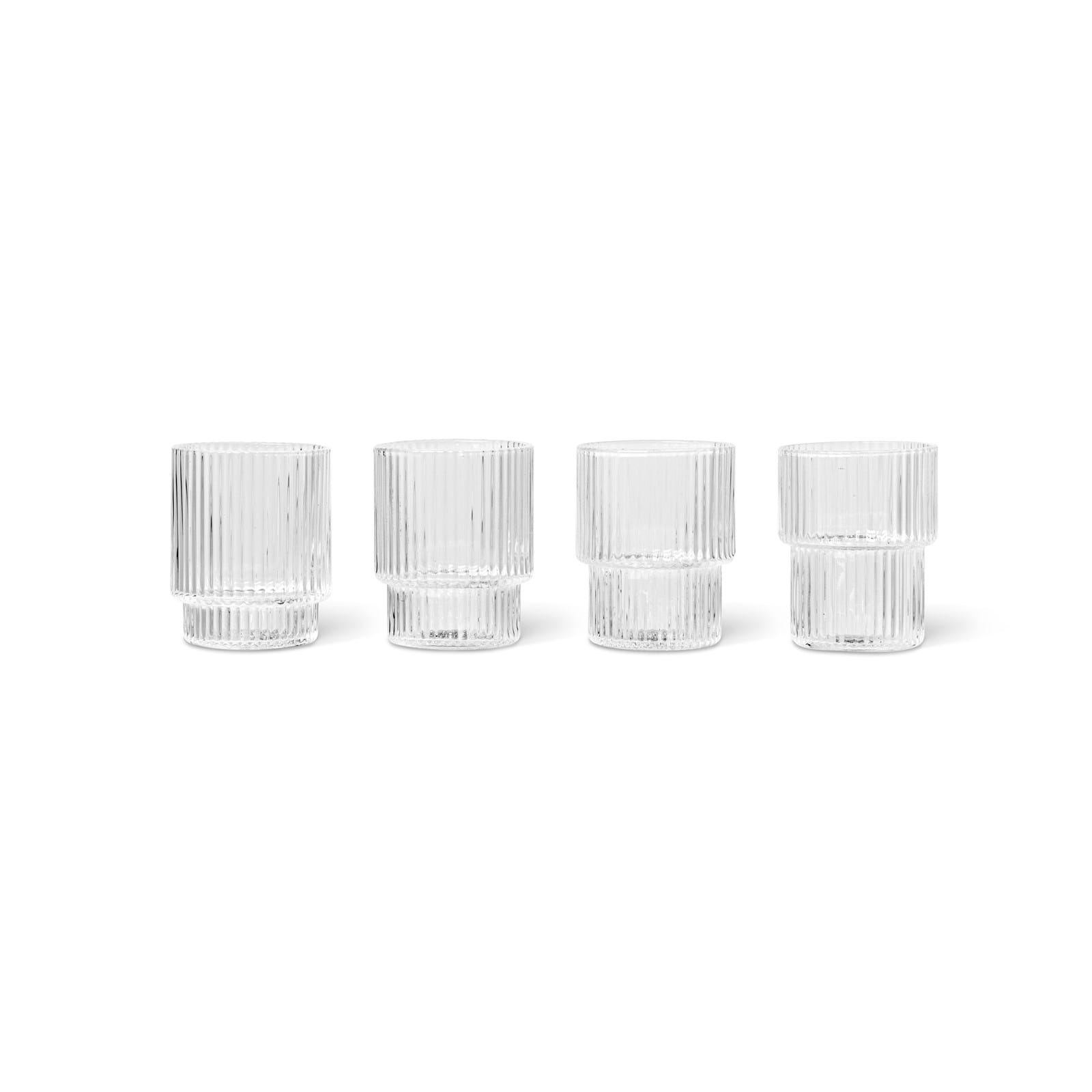 Ripple Small Glasses Set Of 4 från Vålamagasinet Tallrikar och glas, Ferm Living, Image-1