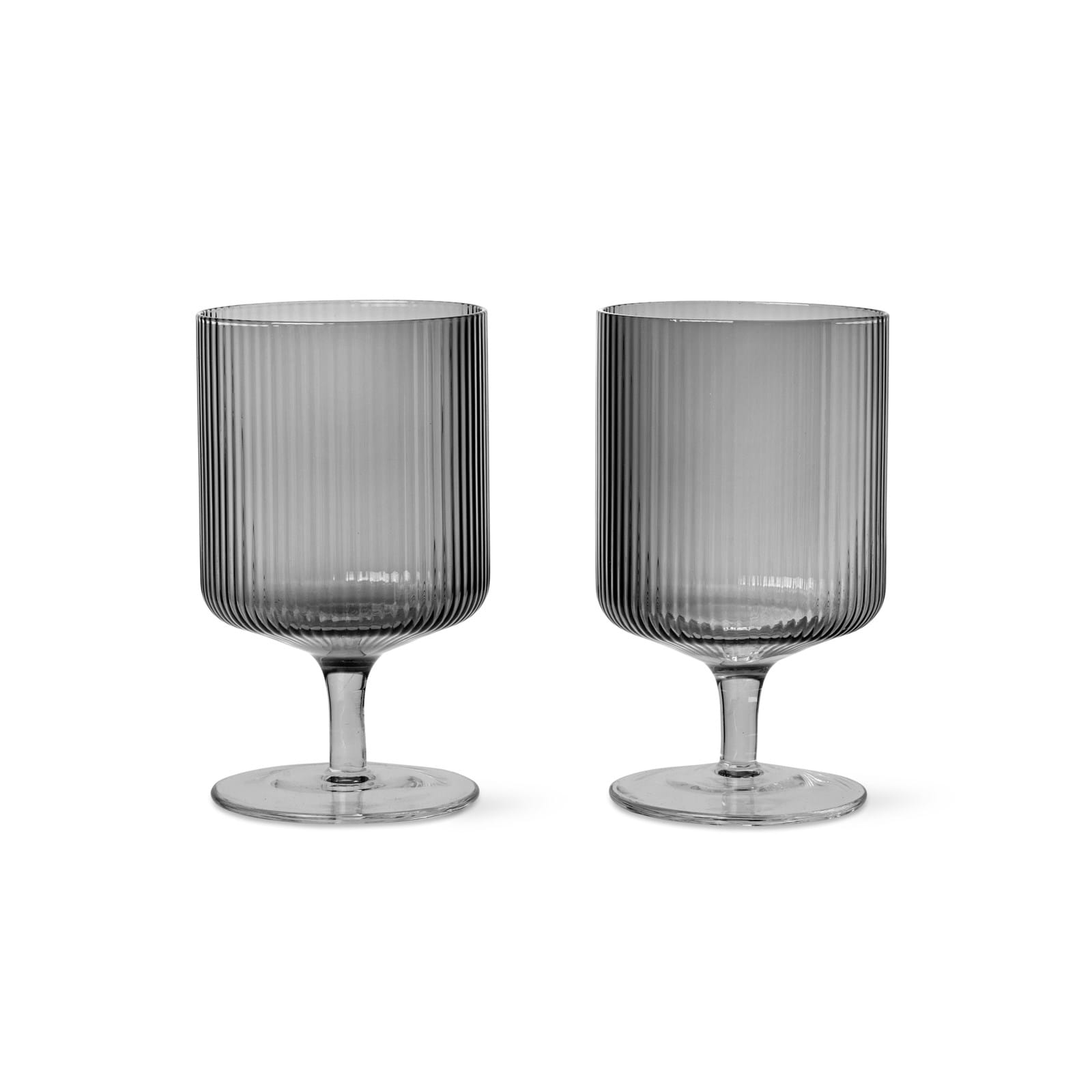 Ripple Wine Glasses Set Of 2 från Vålamagasinet Tallrikar och glas, Ferm Living, Image-1