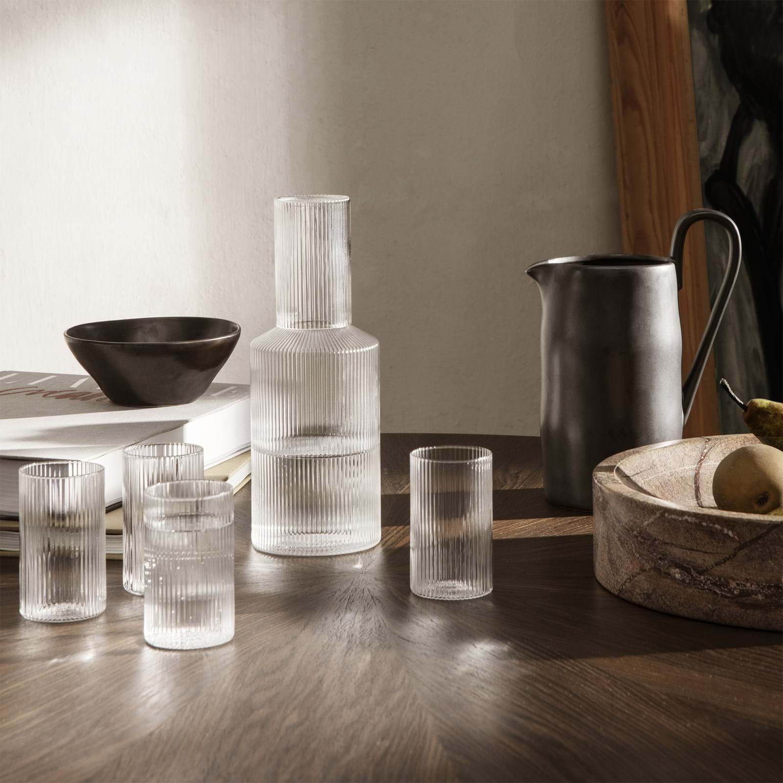 Ripple Verines Set Of 4 från Vålamagasinet Tallrikar och glas, Ferm Living, Image-5