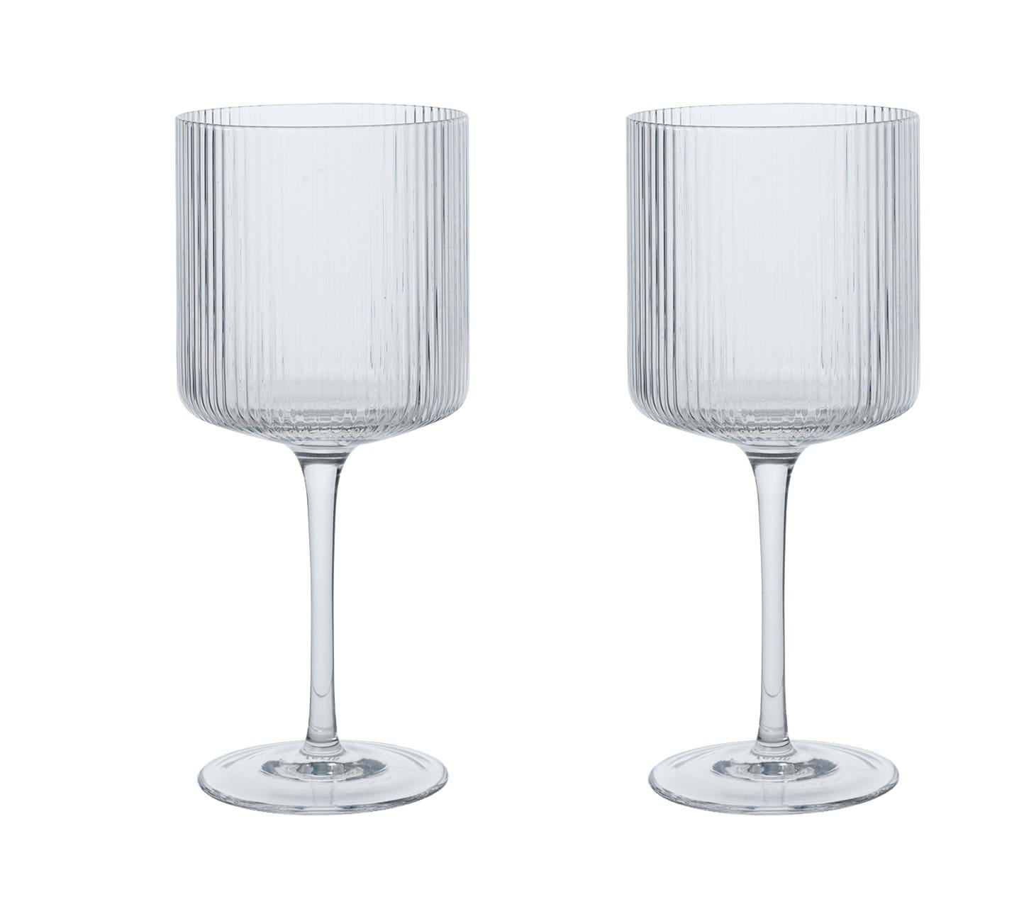 Ripple Red Wine Glasses Set of 2 från Vålamagasinet Tallrikar och glas, Ferm Living, Image-1
