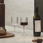 Ripple Red Wine Glasses Set of 2 från Vålamagasinet Tallrikar och glas, Ferm Living, Image-2