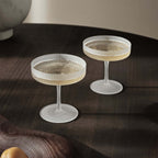 Ripple Champagne Saucers Set Of 2 från Vålamagasinet Tallrikar och glas, Ferm Living, Image-2
