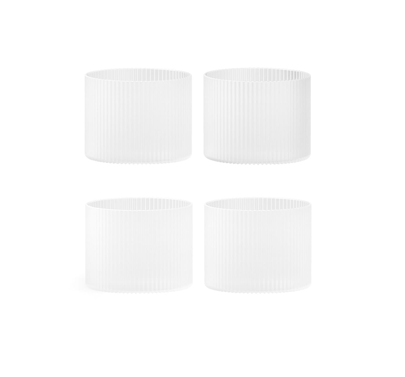 Ripple Low Glasses Set Of 4 från Vålamagasinet Tallrikar och glas, Ferm Living, Image-1
