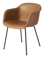Fiber Armchair Tube Base Leather från Vålamagasinet Matstolar, Muuto, Image-1