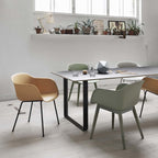 Fiber Armchair Tube Base Leather från Vålamagasinet Matstolar, Muuto, Image-2