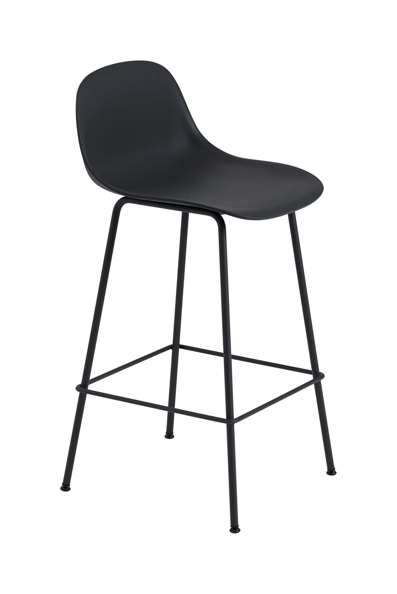Fiber Counter Stool Tube Base With Backrest 65 cm från Vålamagasinet Barstolar, Muuto, Image-1