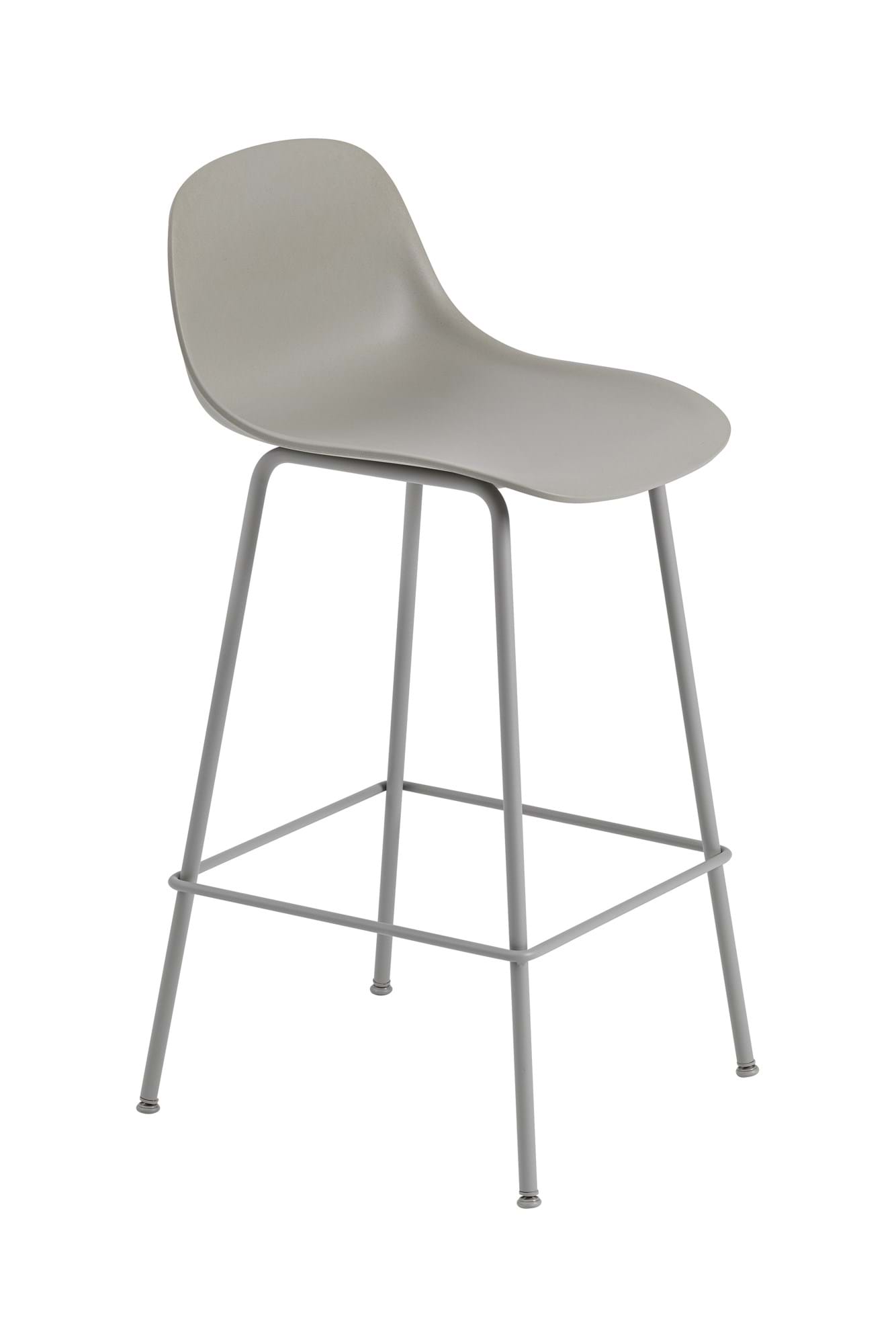 Fiber Counter Stool Tube Base With Backrest 65 cm från Vålamagasinet Barstolar, Muuto, Image-1