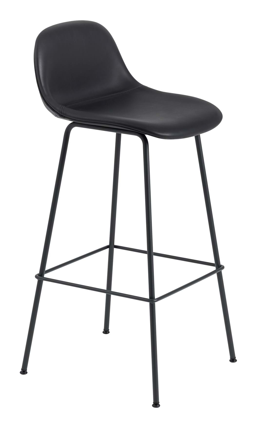 Fiber Bar Stool Tube Base With Backrest 75 cm från Vålamagasinet Barstolar, Muuto, Image-1