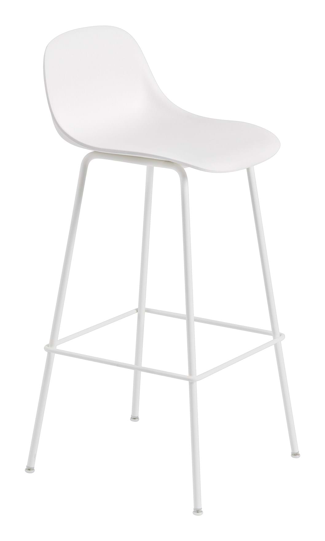 Fiber Bar Stool Tube Base With Backrest 75 cm från Vålamagasinet Barstolar, Muuto, Image-1