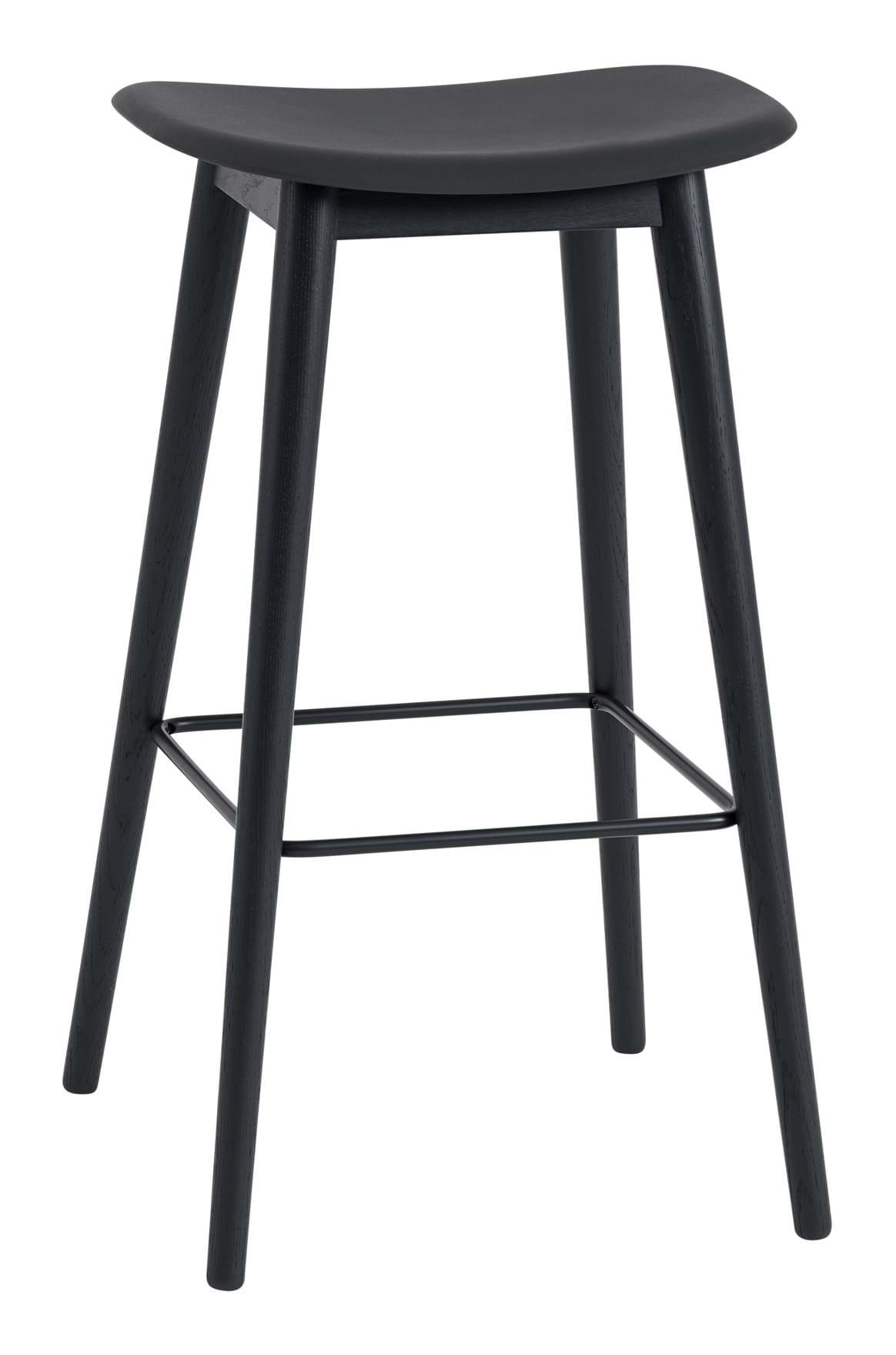 Fiber Bar Stool Wood Base 75 cm från Vålamagasinet Barstolar, Muuto, Image-1
