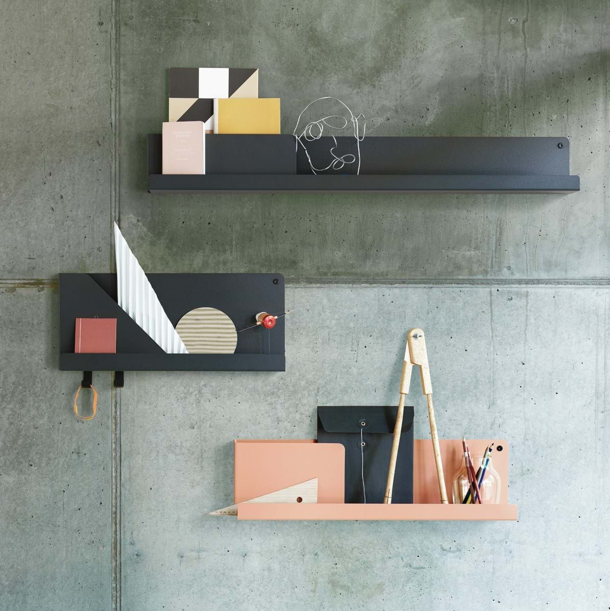 Folded Shelves 63x16,5 cm från Vålamagasinet Hyllor, Muuto, Image-3