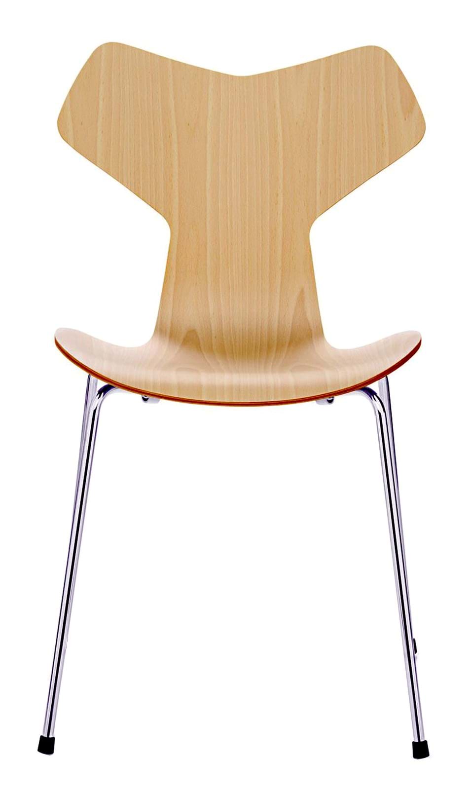 Grand Prix 3130 Stol Träfanér från Vålamagasinet Matstolar, Fritz Hansen, Image-1