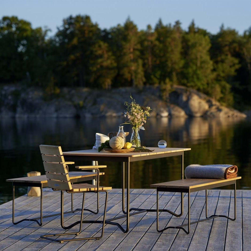 Grinda Bänk - Teak från Vålamagasinet Pallar och bänkar utemöbler, Skargaarden, Image-2