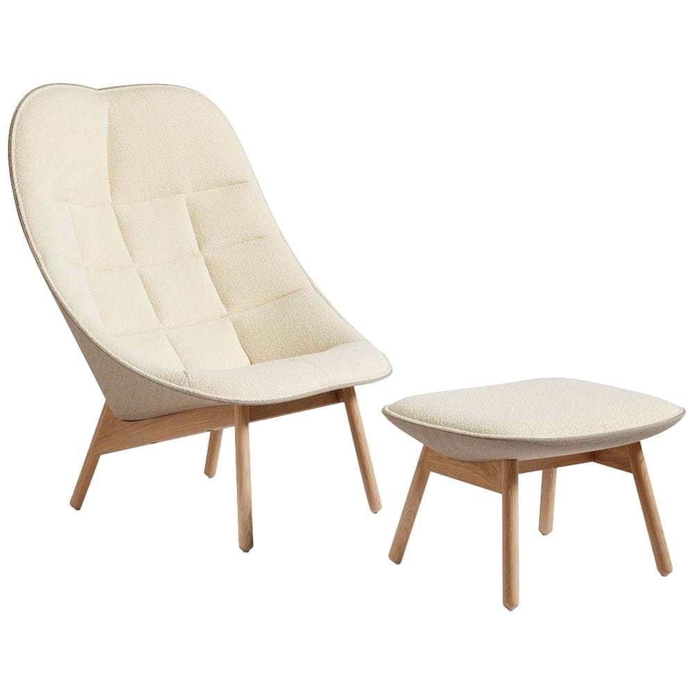 Uchiwa Quilted Chair And Ottoman från Vålamagasinet Fåtöljer, HAY, Image-1