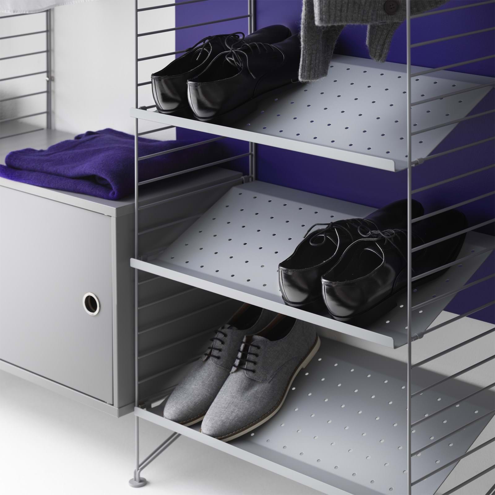 String Skohylla i Metall 58x30 från Vålamagasinet Hyllor, String, Image-3