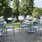 Linear Steel Cafe Table 70x70 cm från Vålamagasinet Matbord utemöbler, Muuto, Image-4