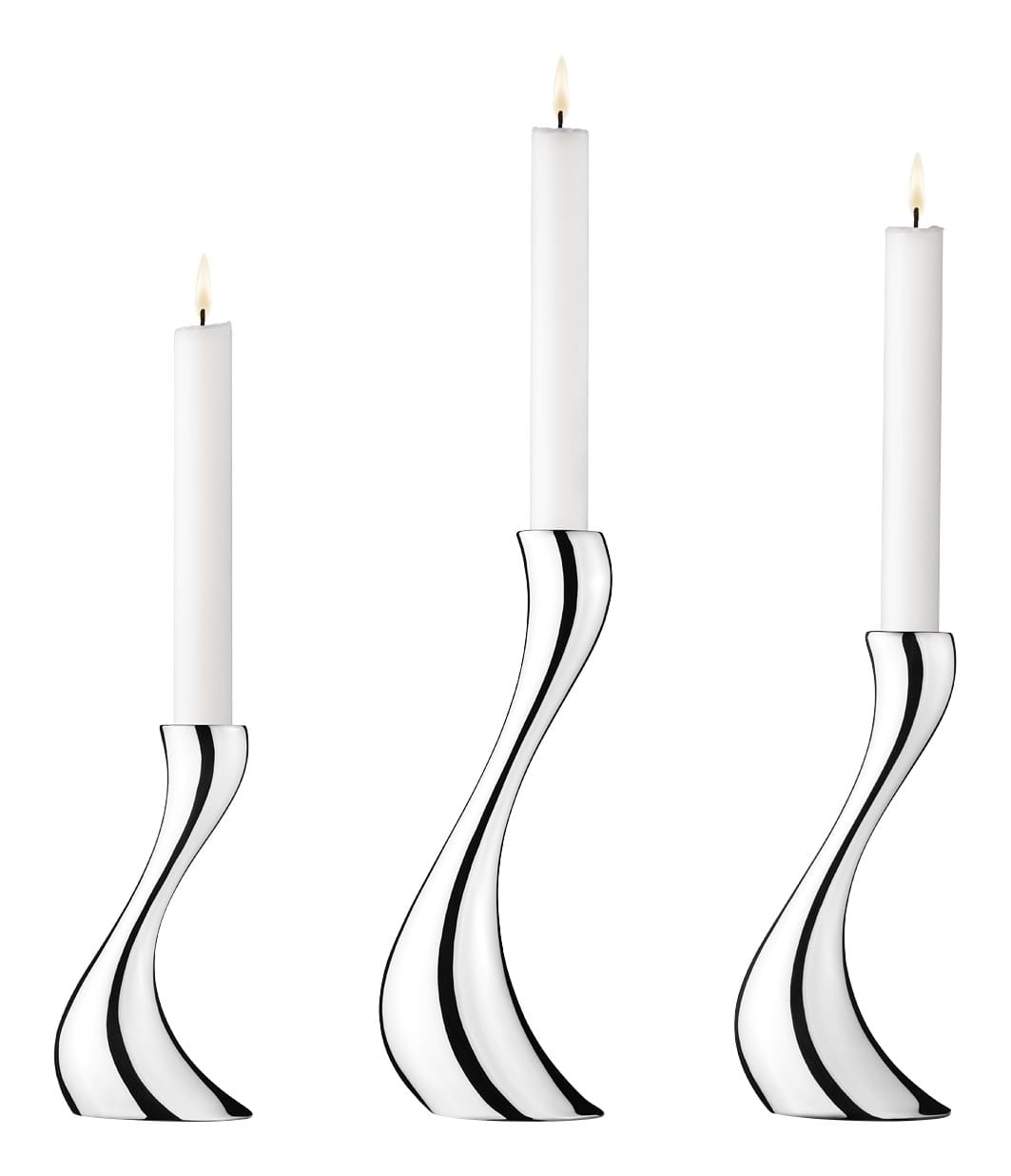 Cobra 3 Pcs från Vålamagasinet Ljusstakar och ljuslyktor, Georg Jensen, Image-1
