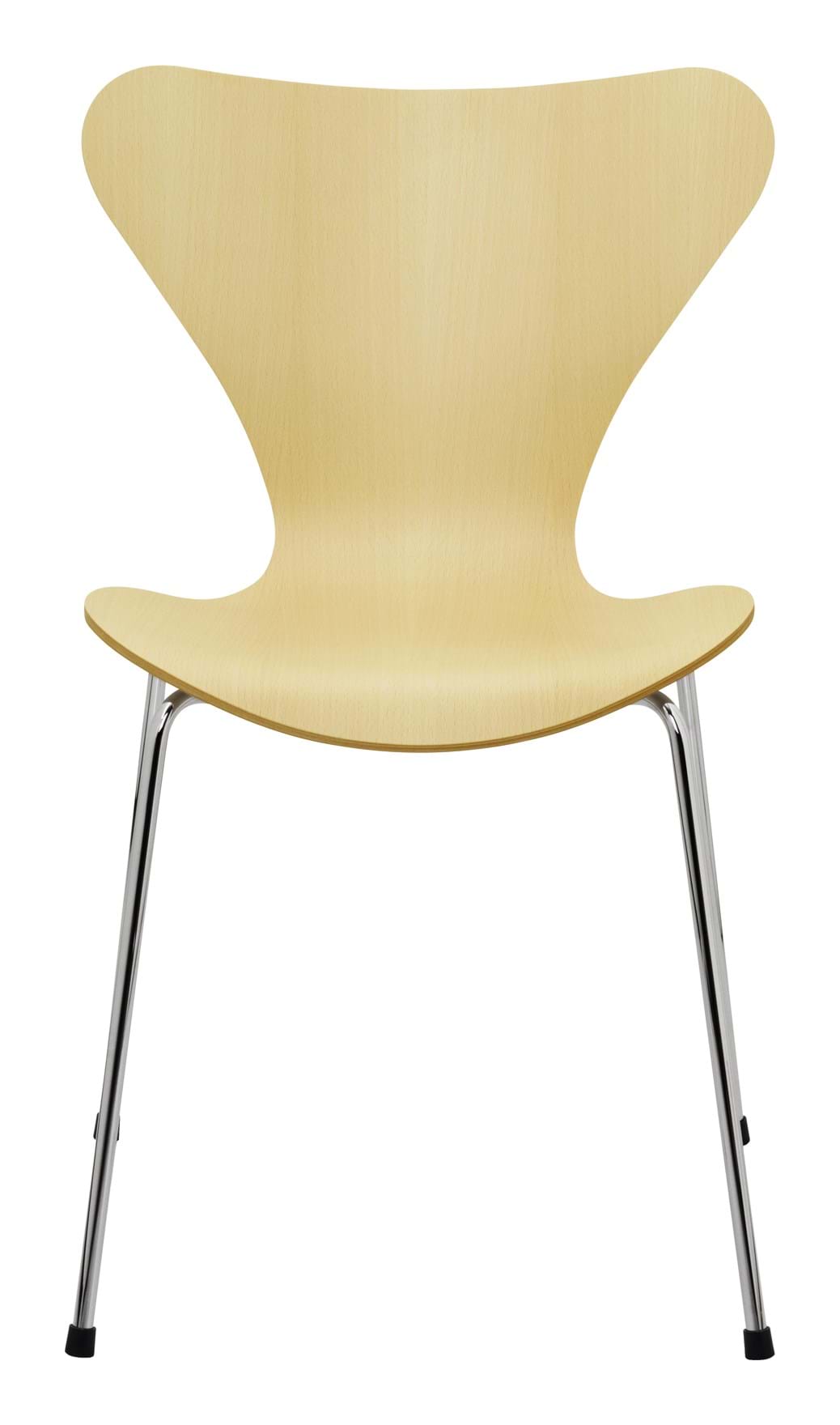 Sjuan 3107 Stol Träfanér från Vålamagasinet Matstolar, Fritz Hansen, Image-1