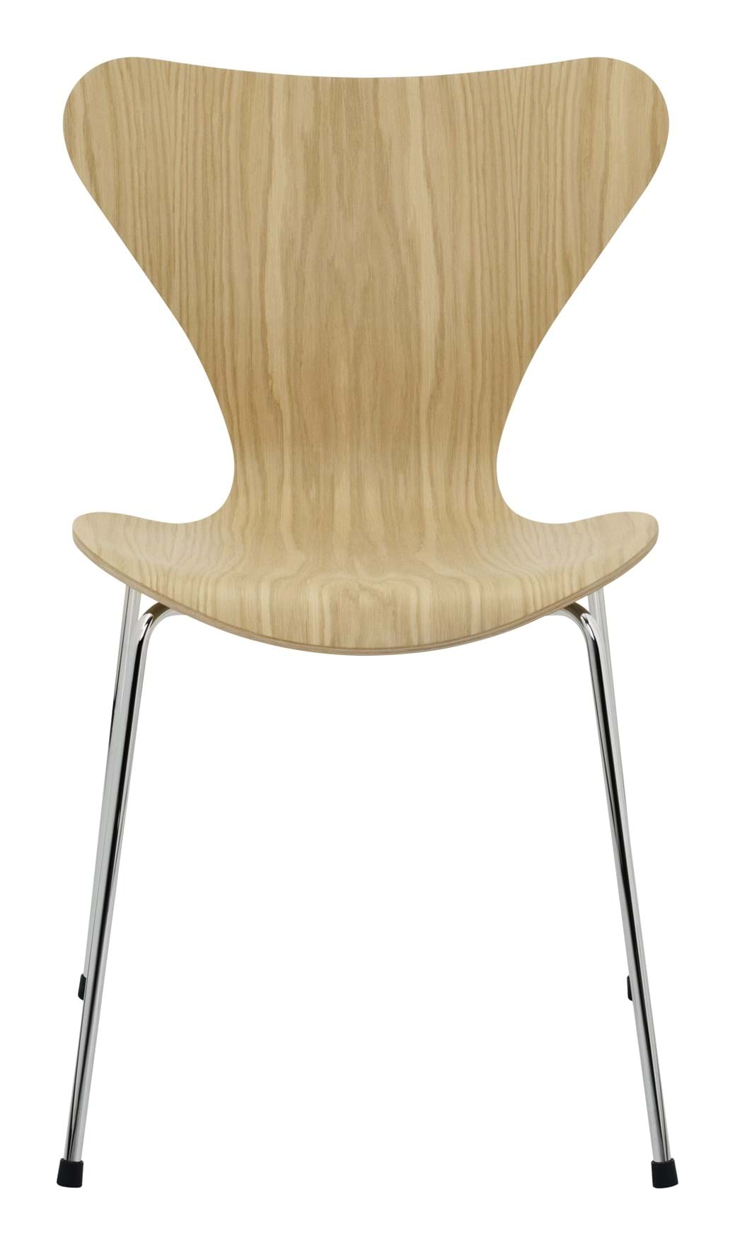 Sjuan 3107 Stol Träfanér från Vålamagasinet Matstolar, Fritz Hansen, Image-1