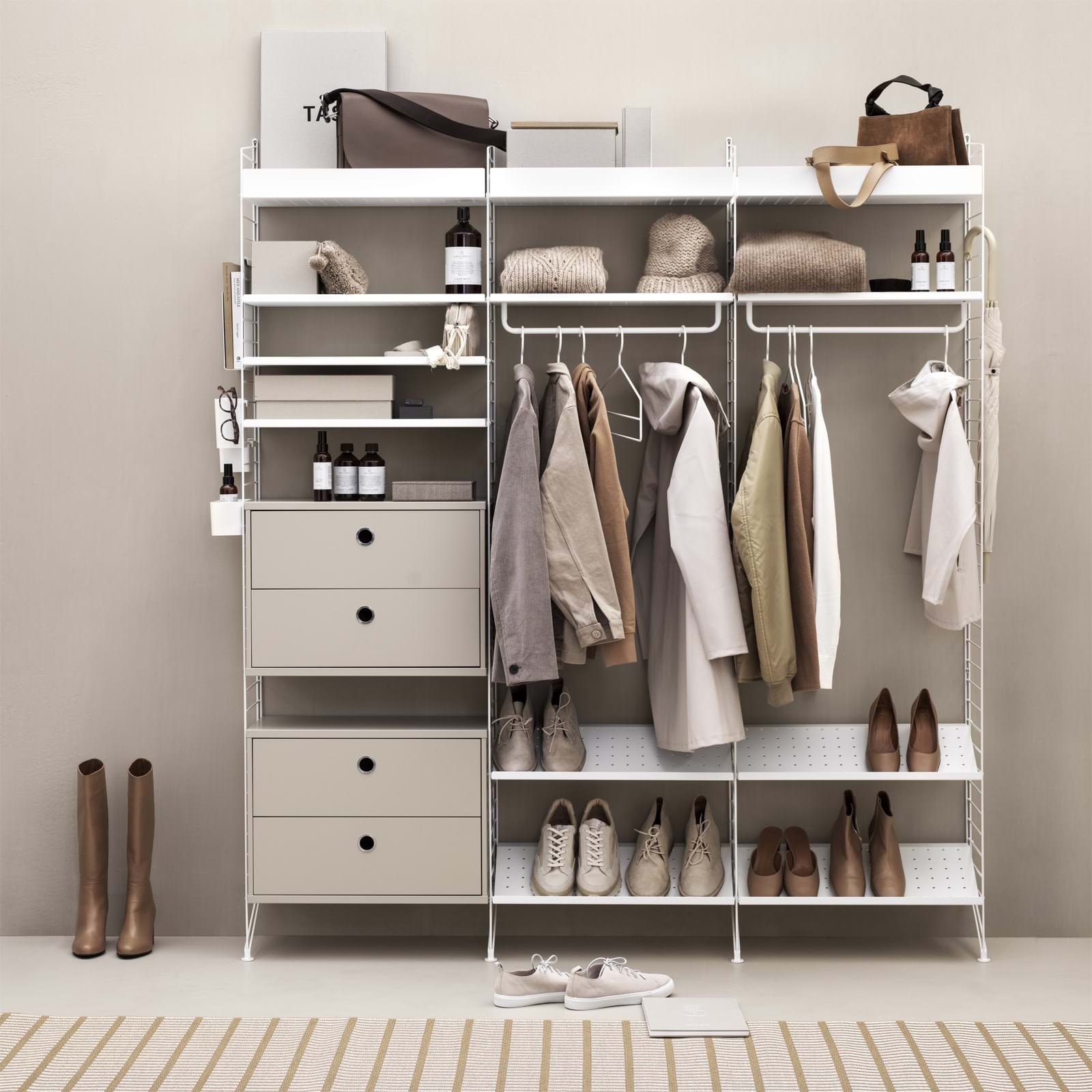 String Skåp/2 lådor 58x30 från Vålamagasinet Hyllor, String, Image-4