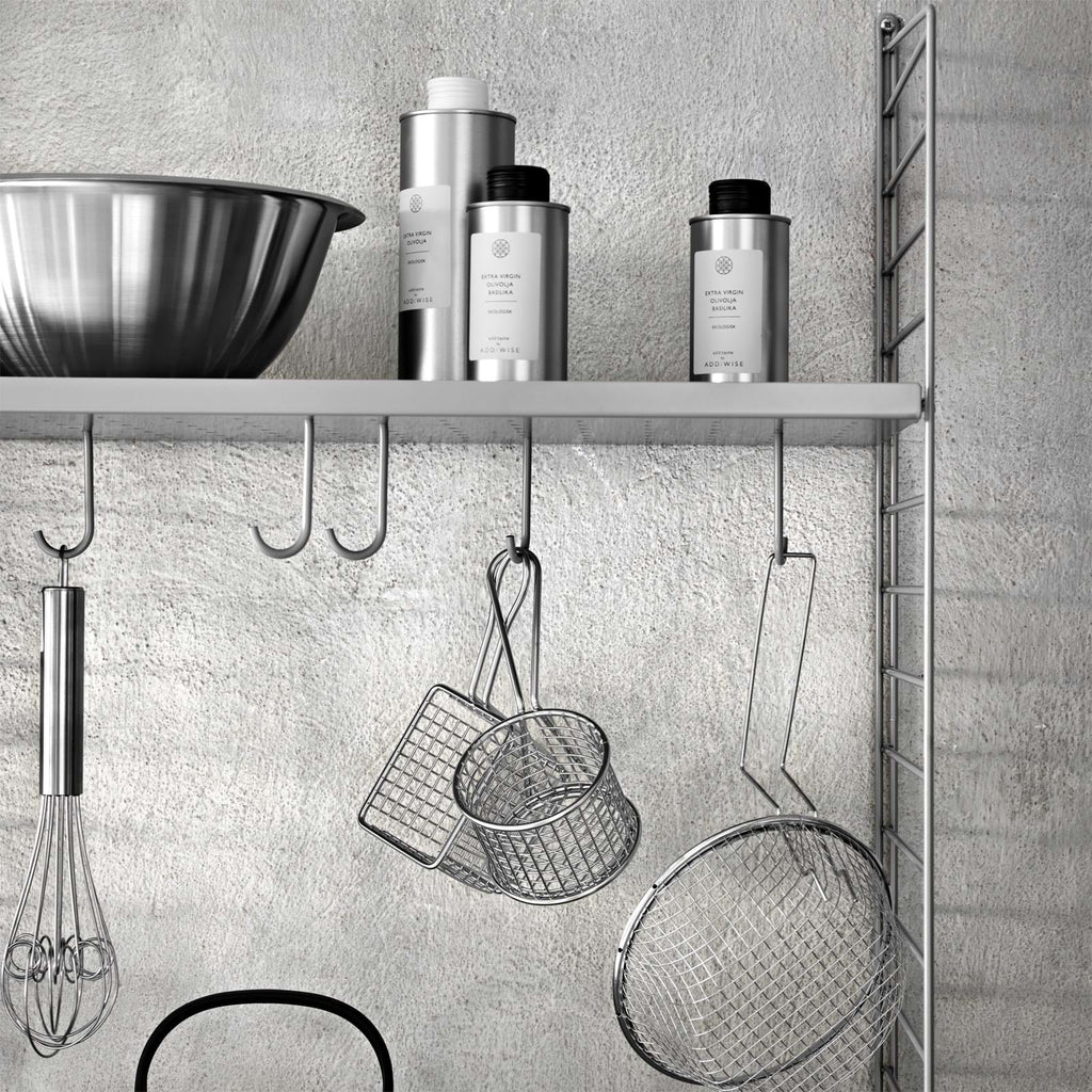 String Krokar För Metallhyllplan 5-pack från Vålamagasinet Hyllor, String, Image-6