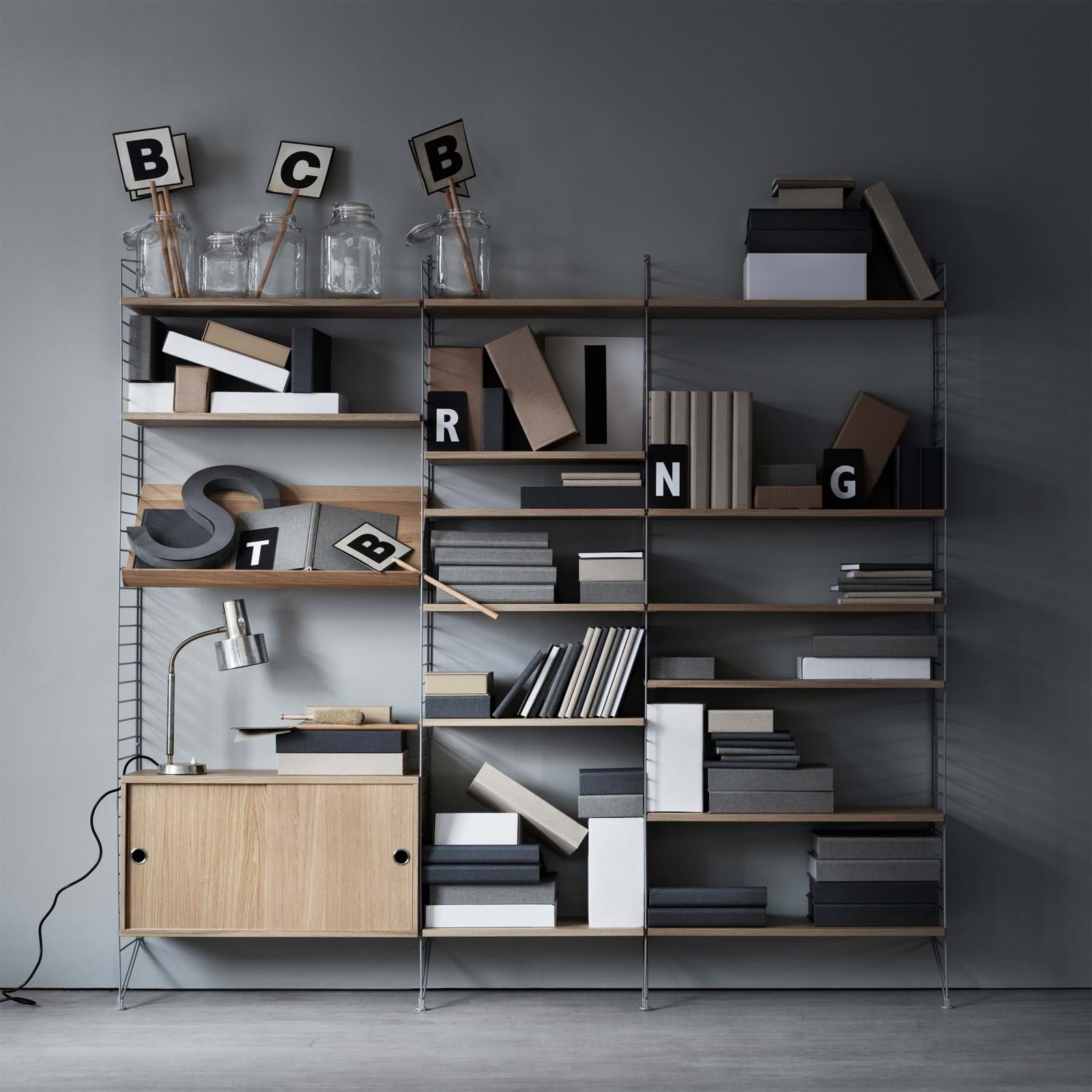 String Hyllplan 58x30 3-Pack från Vålamagasinet Hyllor, String, Image-3