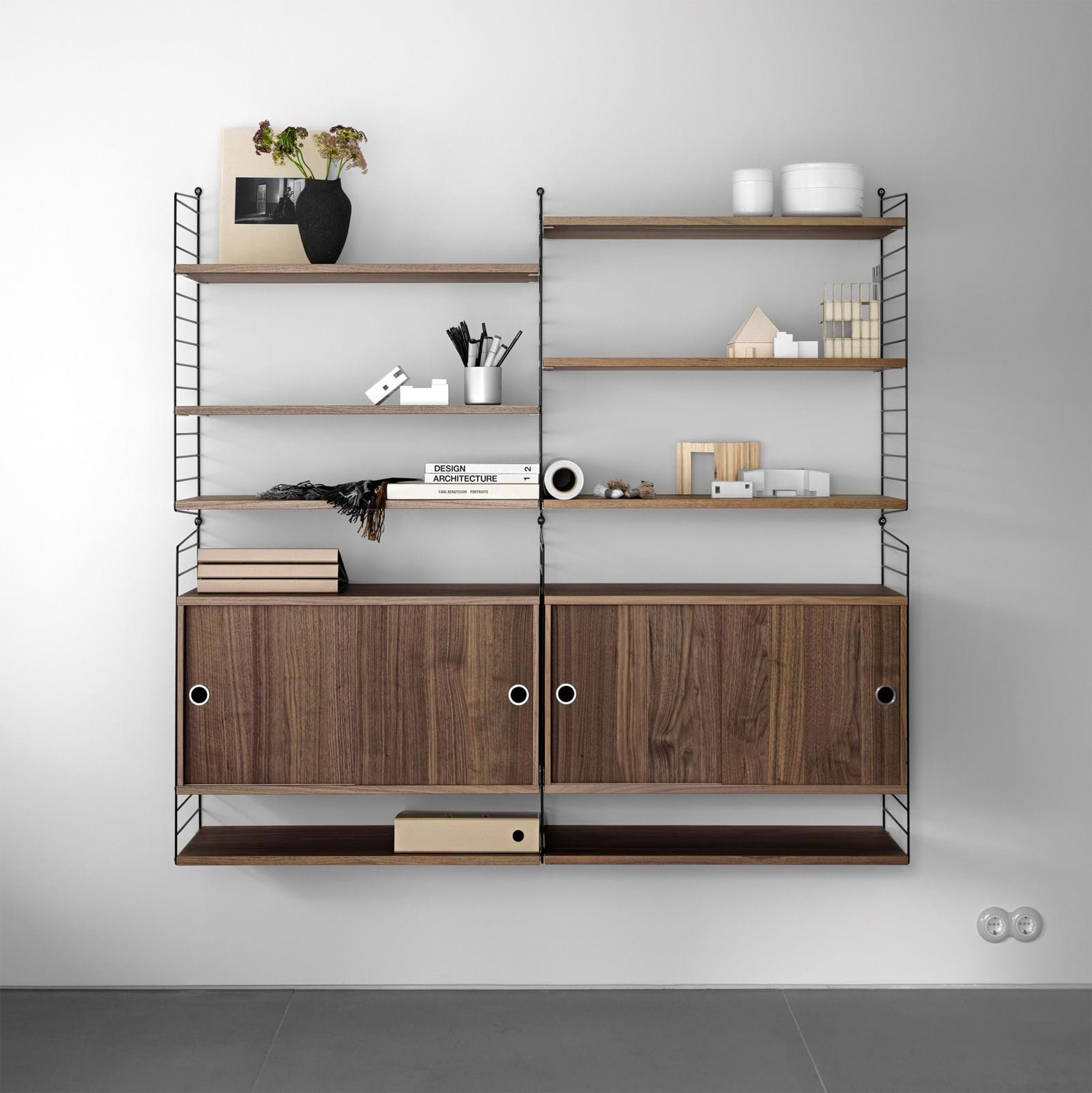 String Skåp/Skjutdörrar 78x20 från Vålamagasinet Hyllor, String, Image-4