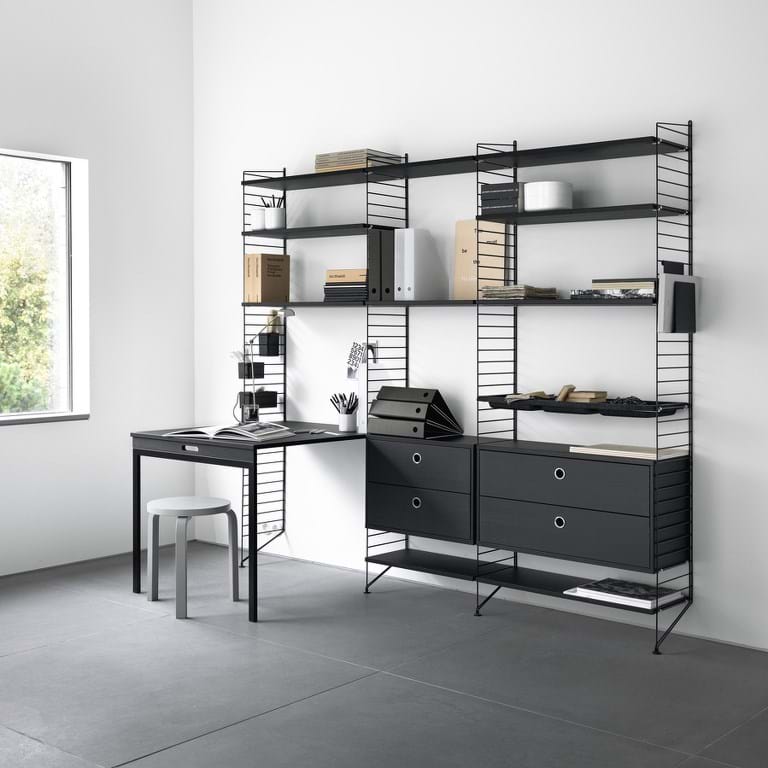 String Skåp/2 lådor 78x30 från Vålamagasinet Hyllor, String, Image-2