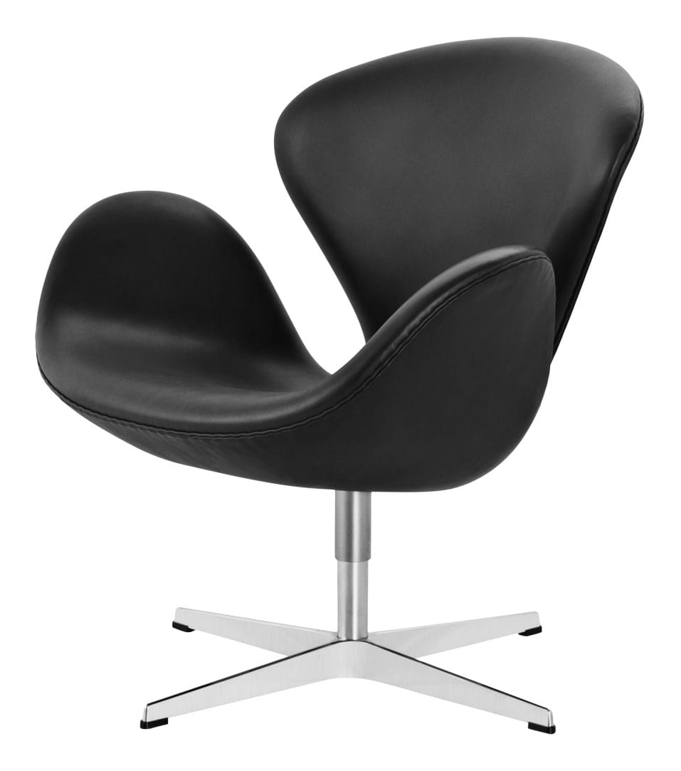 Svanen Fåtölj Läder från Vålamagasinet Fåtöljer, Fritz Hansen, Image-1