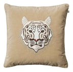 Tiger Embroidered Velvet Cushion Cover 50x50 cm från Vålamagasinet Prydnadskuddar, Chhatwal & Jonsson, Image-1